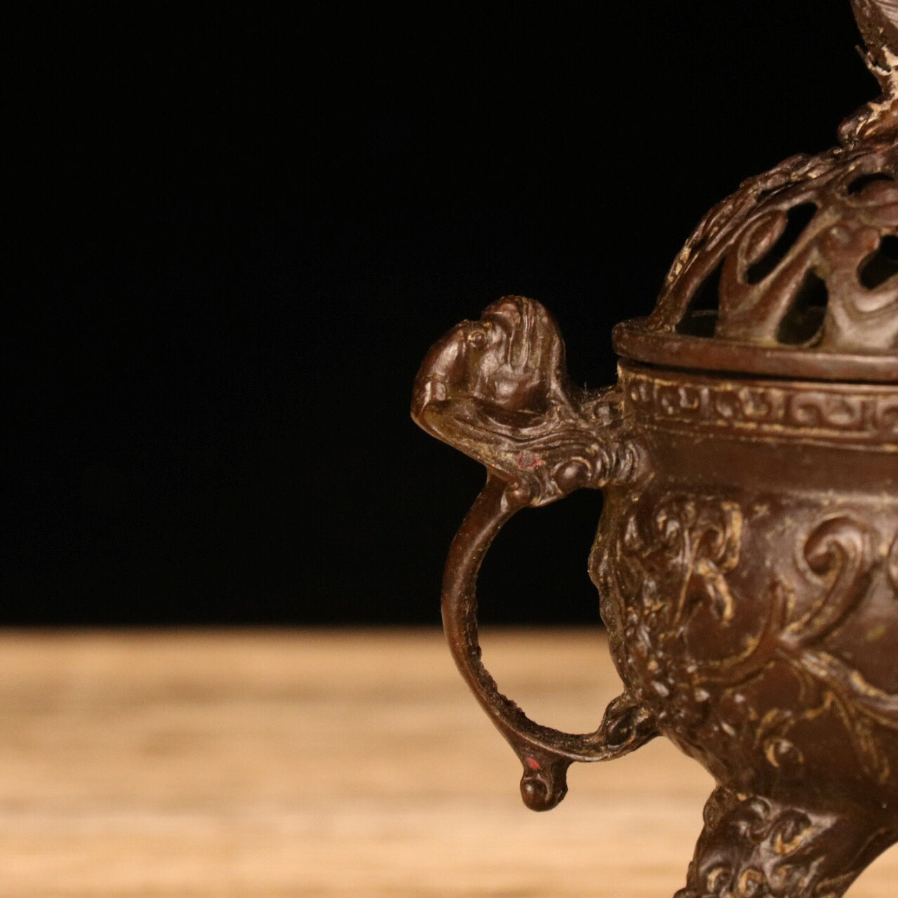 Chinese antique three legged incense burner