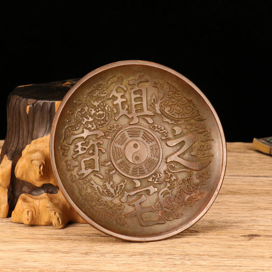 Chinese Antique Town House Treasure Plate