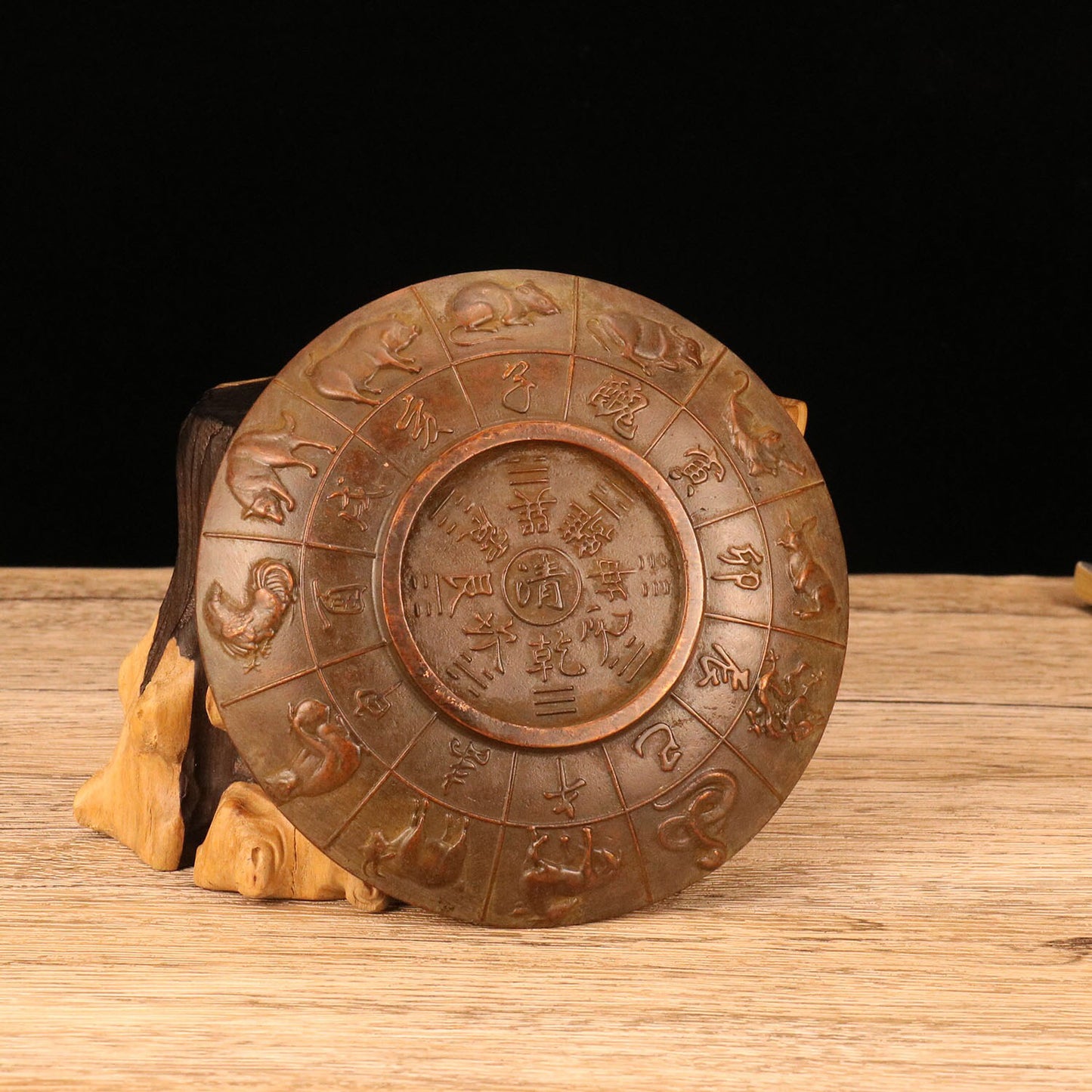 Chinese Antique Town House Treasure Plate