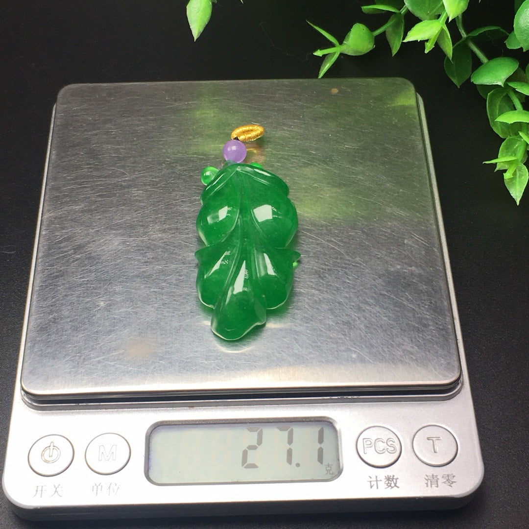 Ice green jade three-dimensional goldfish