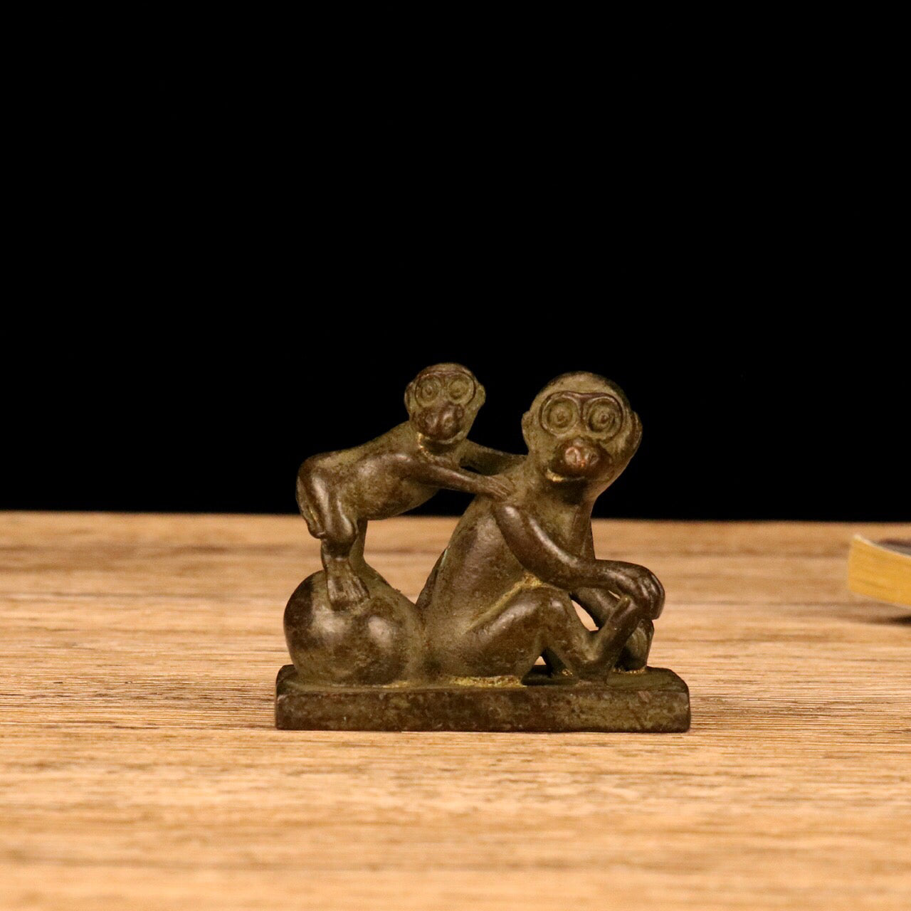 Chinese Antique Double Monkey Seal