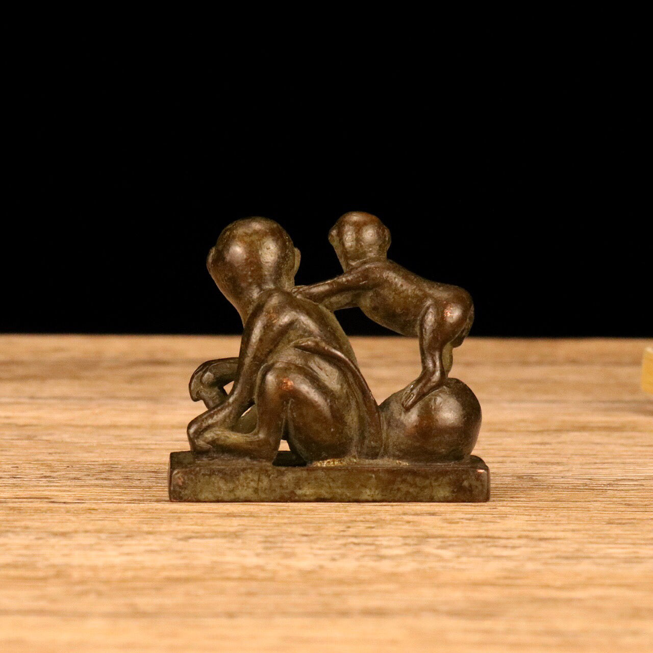 Chinese Antique Double Monkey Seal