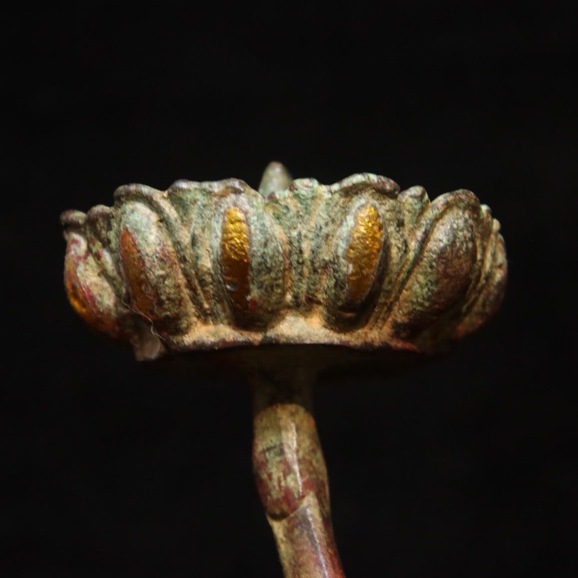 Chinese Antique Bronze - Inscription Error Golden Deer Lamp