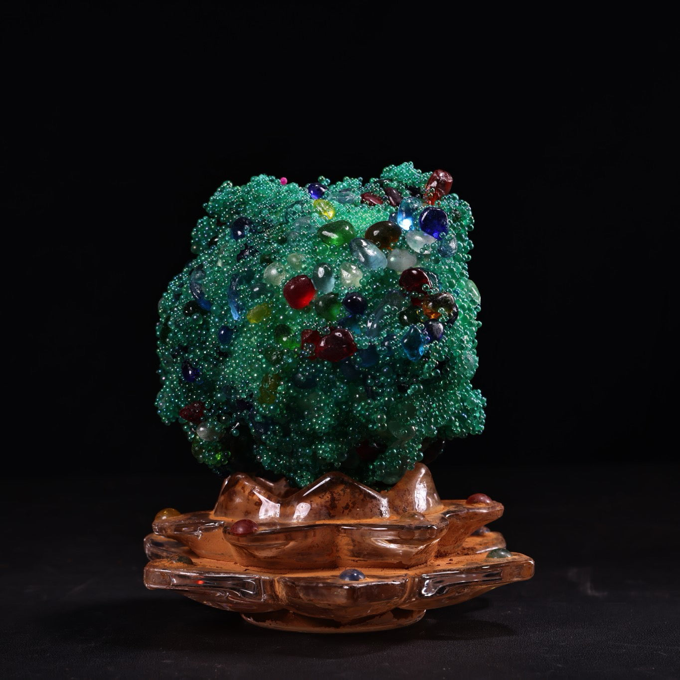 Chinese Antique Seven Colored Relics Group Relics Ball