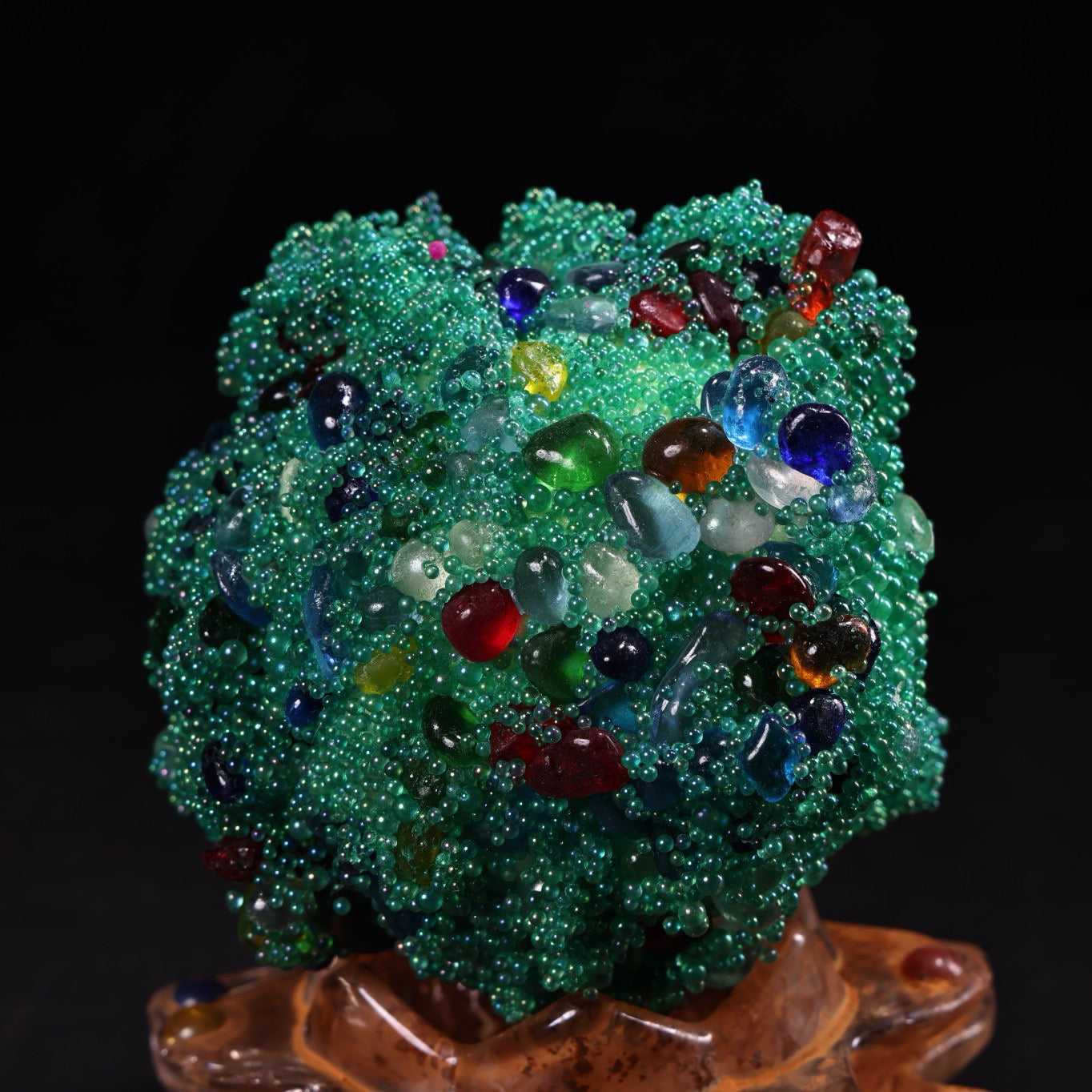 Chinese Antique Seven Colored Relics Group Relics Ball