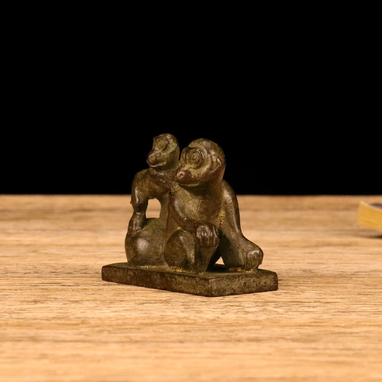 Chinese Antique Double Monkey Seal