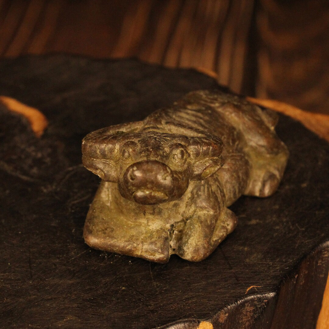 Chinese Antique Crouching Cow