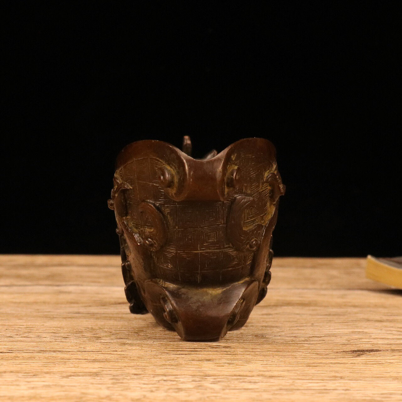 Chinese Antique Dragon Head Phoenix Body Cup
