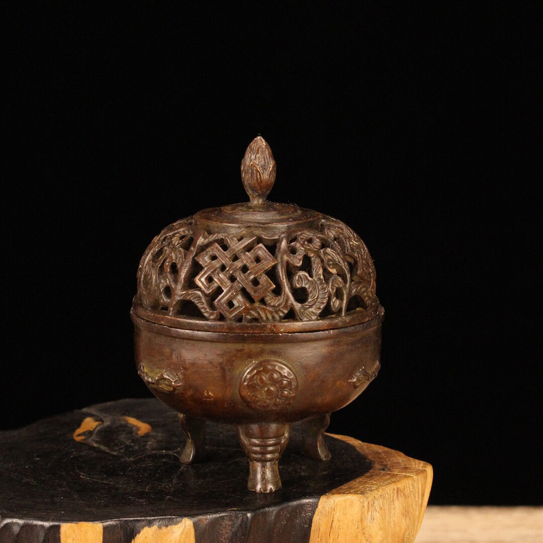 Chinese Antique Three legged Incense Burner