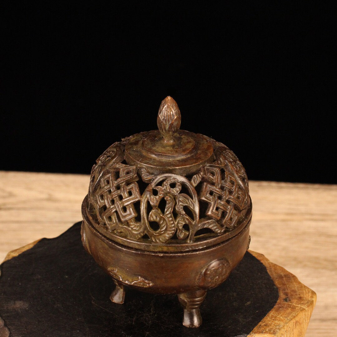 Chinese Antique Three legged Incense Burner