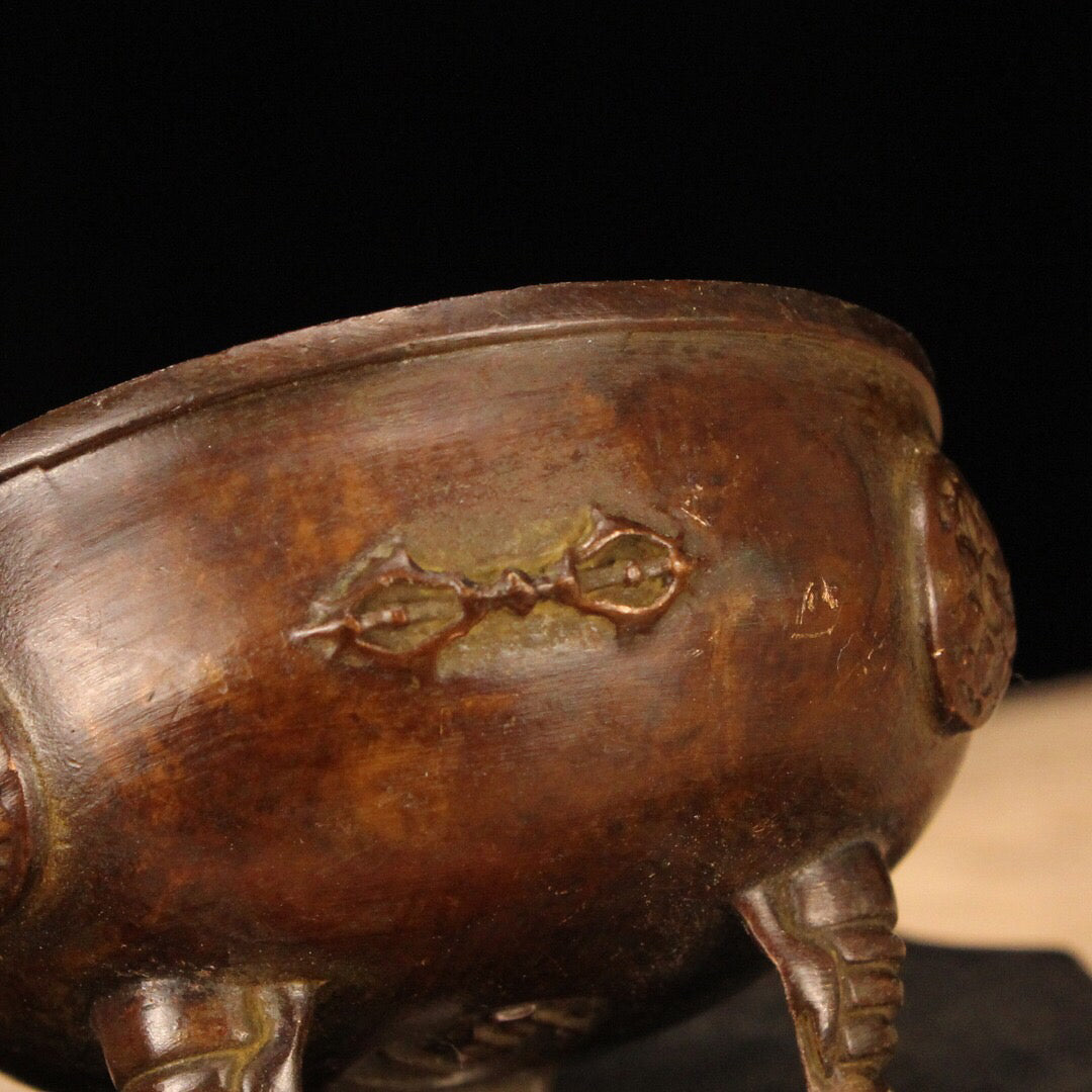 Chinese Antique Three legged Incense Burner