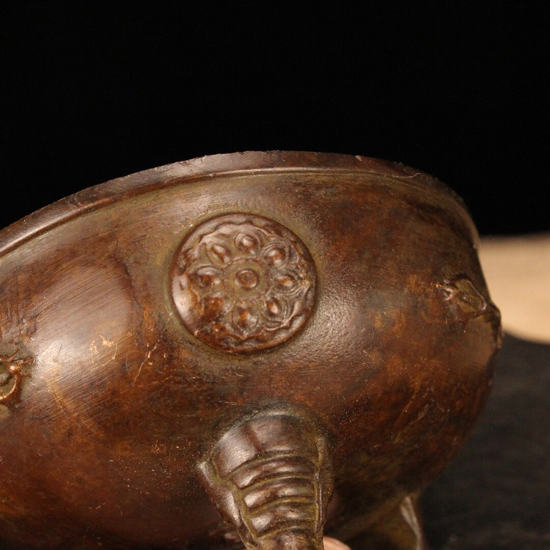 Chinese Antique Three legged Incense Burner