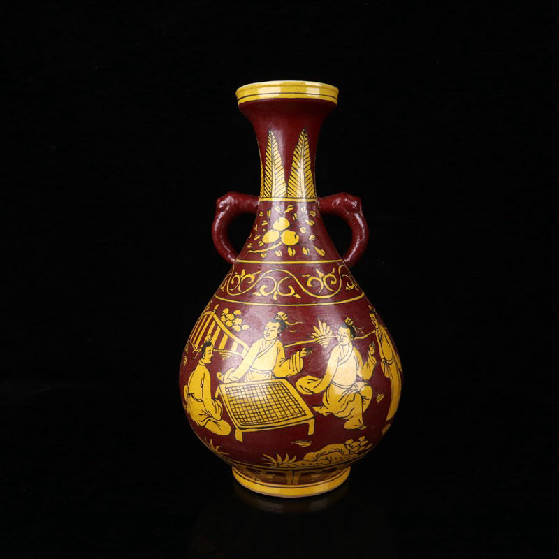 Character Story Pattern Double Ear Bottle