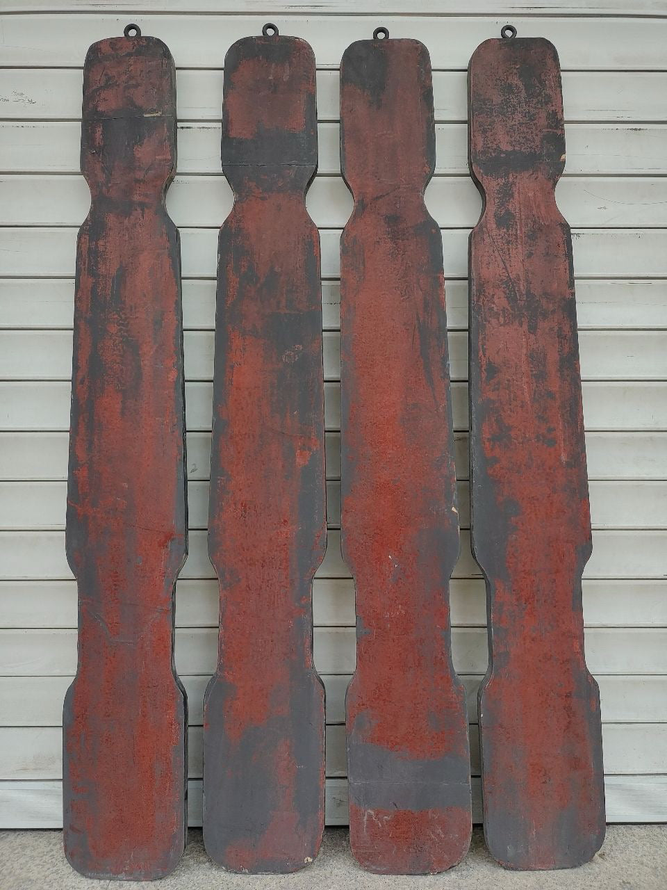 Old Nanmu Lacquerware with Gold Painted Four Screen Hanging Plaques [Qin, Chess, Calligraphy and Painting]