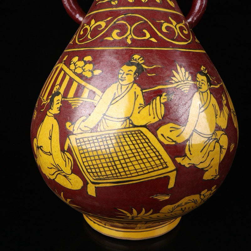 Character Story Pattern Double Ear Bottle