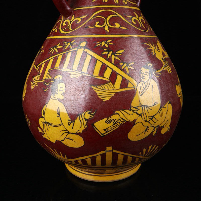 Character Story Pattern Double Ear Bottle