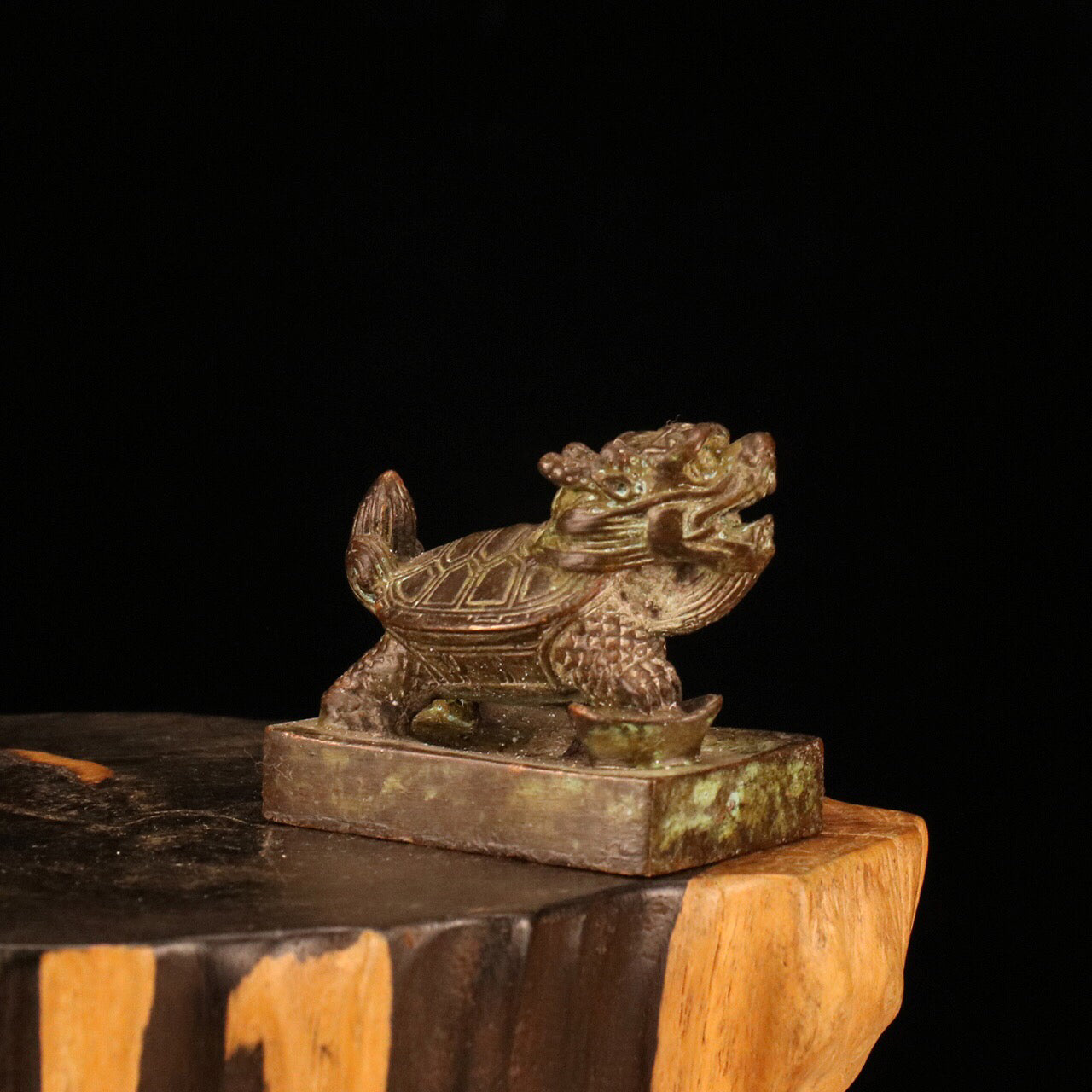 Chinese Antique Dragon Turtle Seal