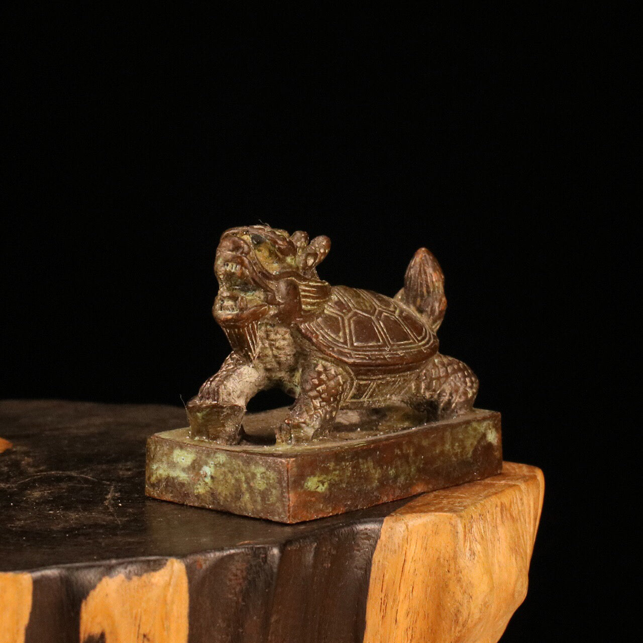 Chinese Antique Dragon Turtle Seal