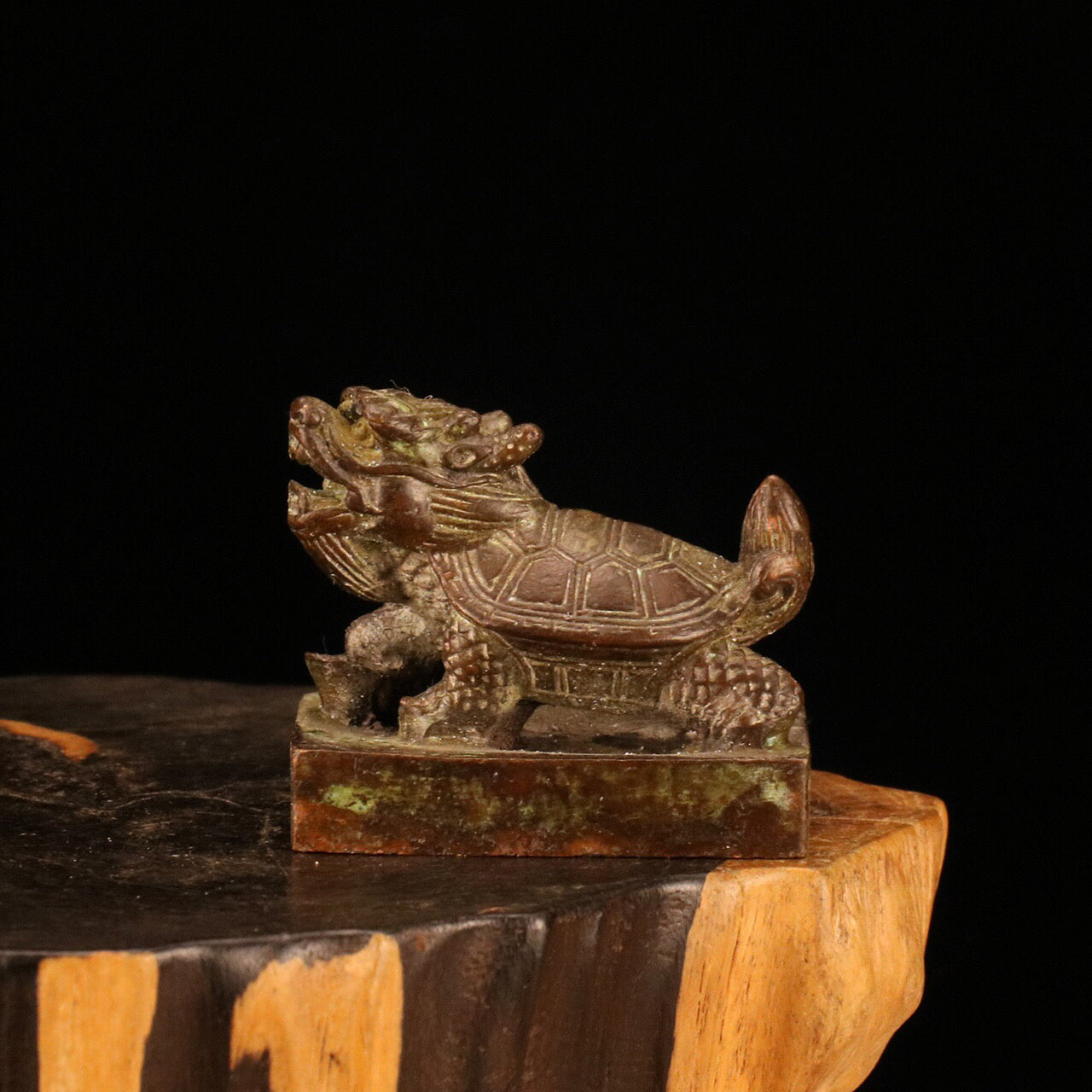 Chinese Antique Dragon Turtle Seal