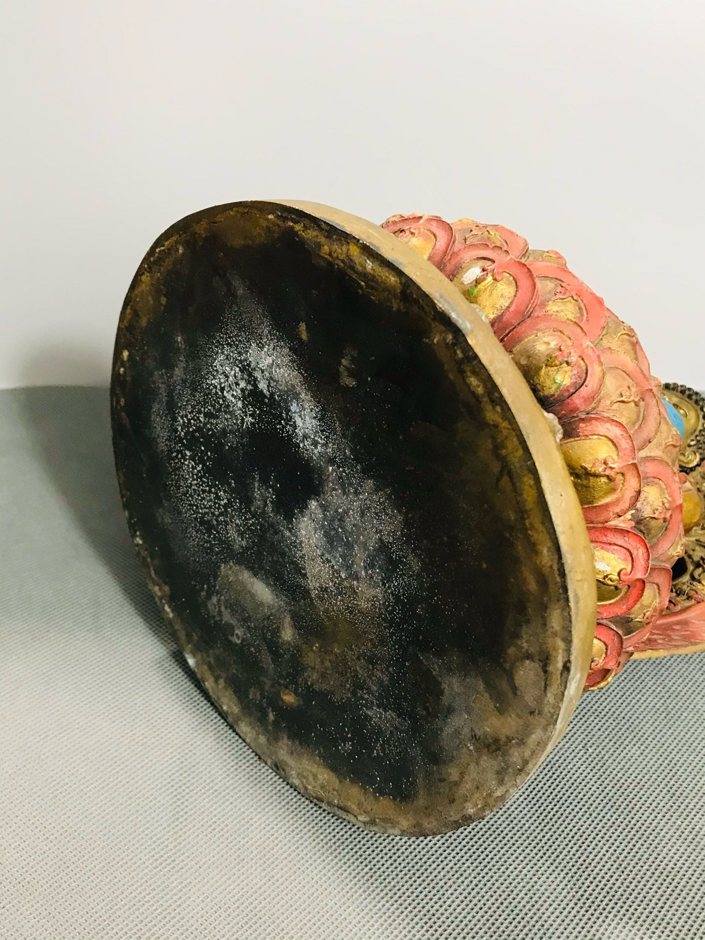 Chinese antique bronze colored Buddha statue figurine ornaments