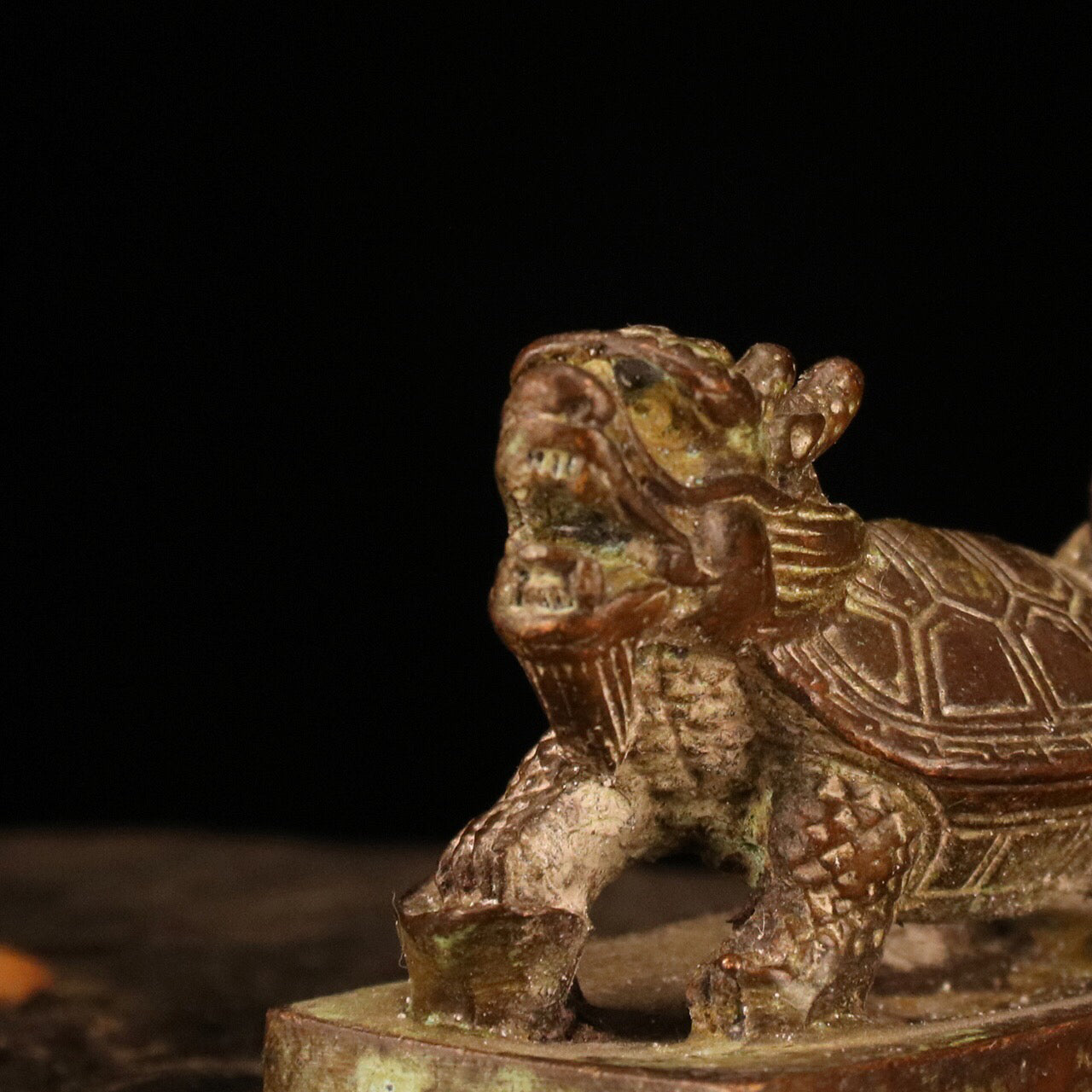 Chinese Antique Dragon Turtle Seal