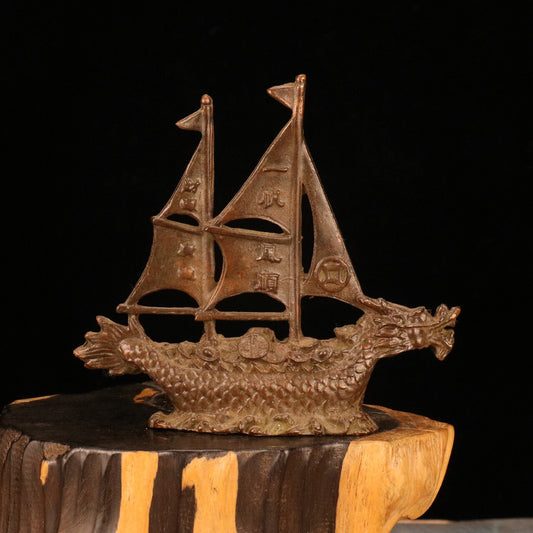 Chinese antique dragon boat