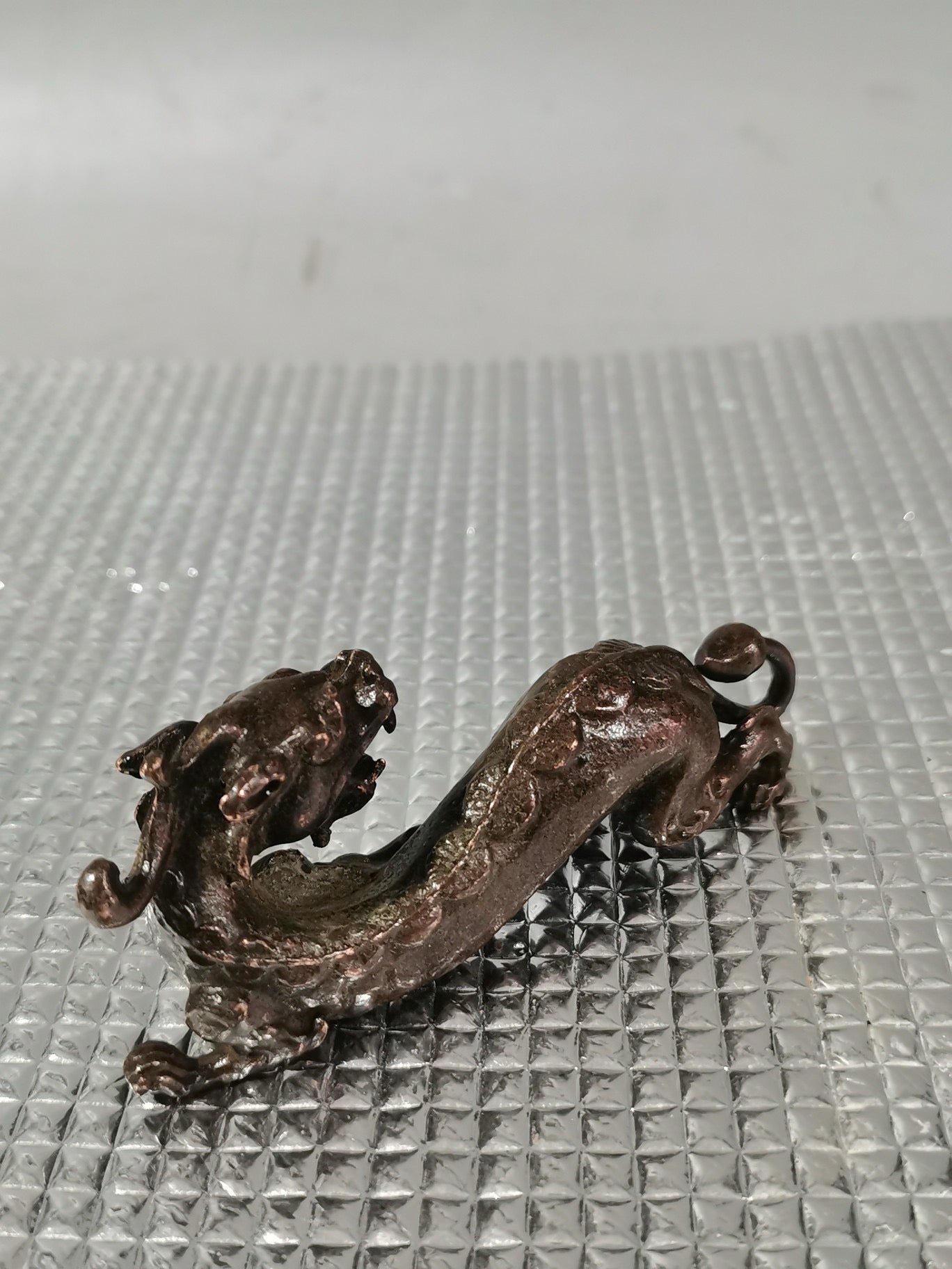 Chinese Antique Pure Copper Tea Pet Pixiu