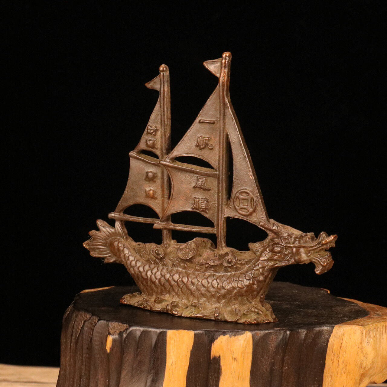 Chinese antique dragon boat