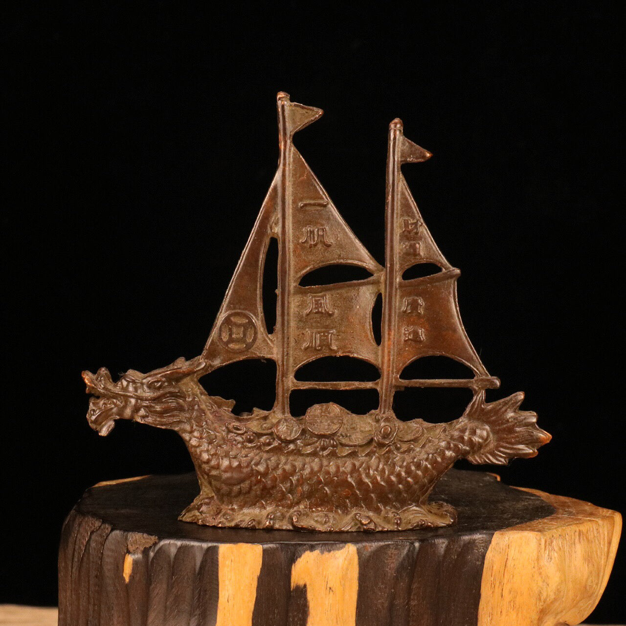 Chinese antique dragon boat