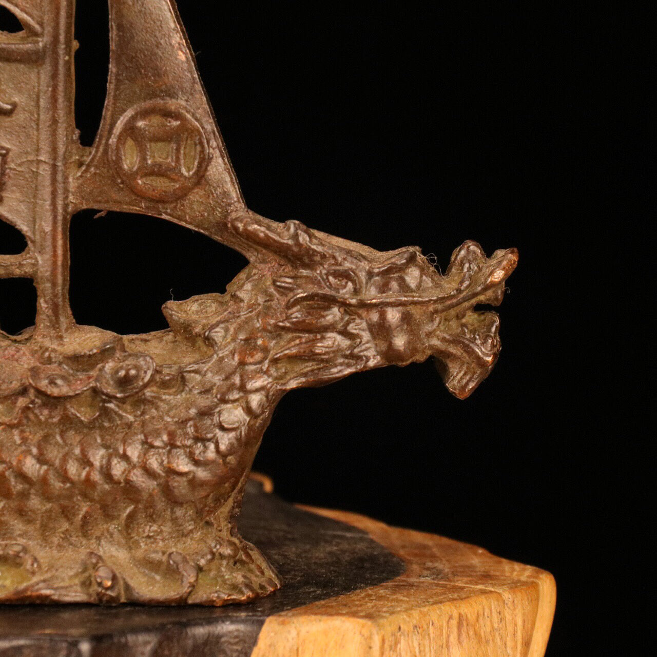 Chinese antique dragon boat