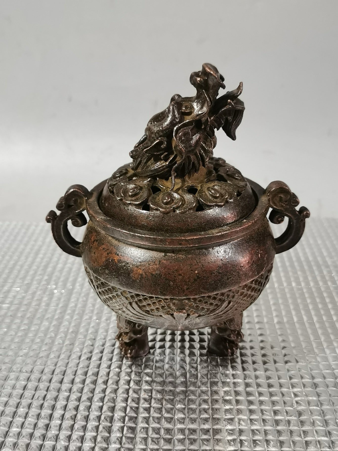Chinese Antique Pure Copper Three legged Aromatherapy Stove