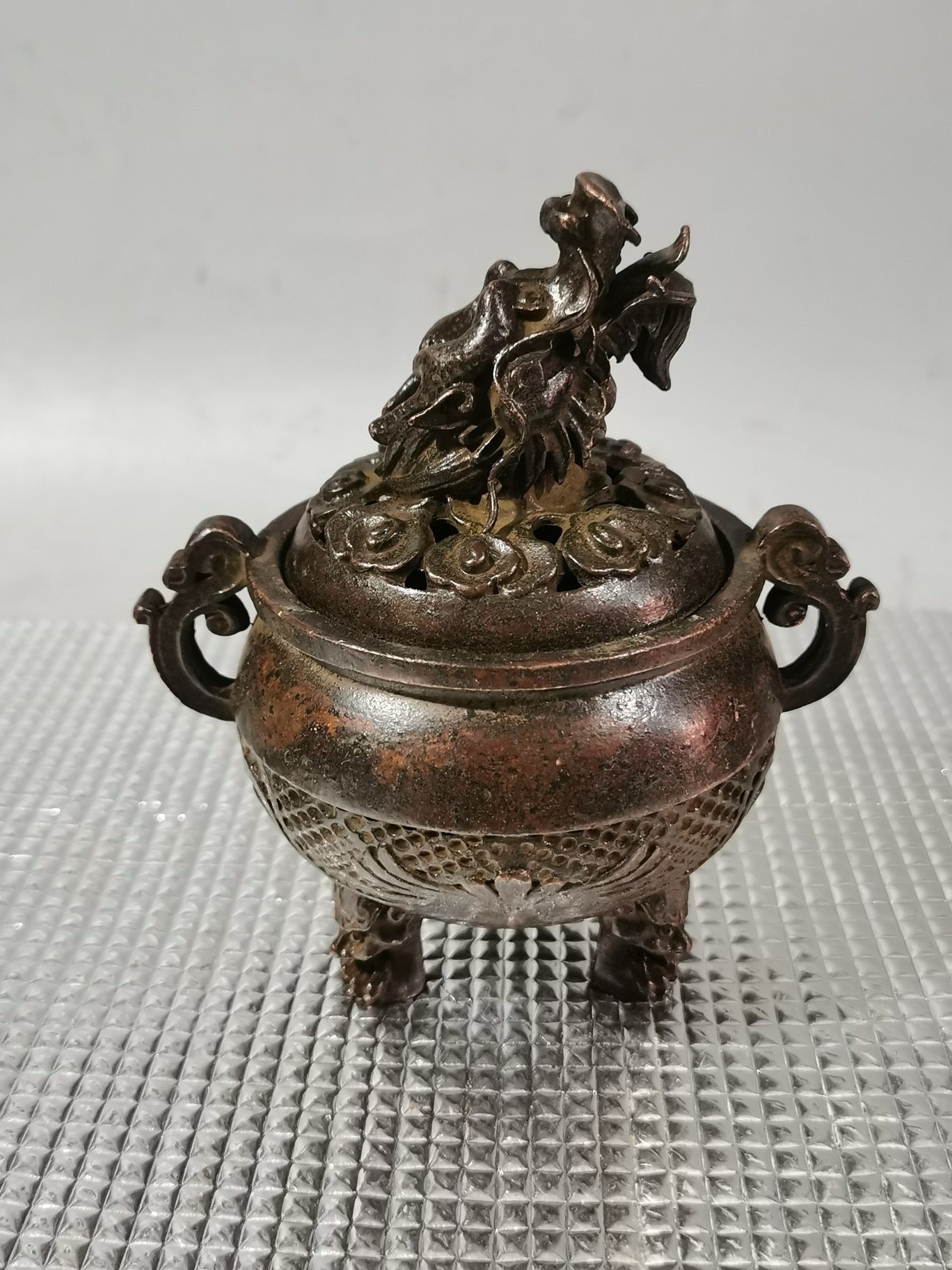 Chinese Antique Pure Copper Three legged Aromatherapy Stove