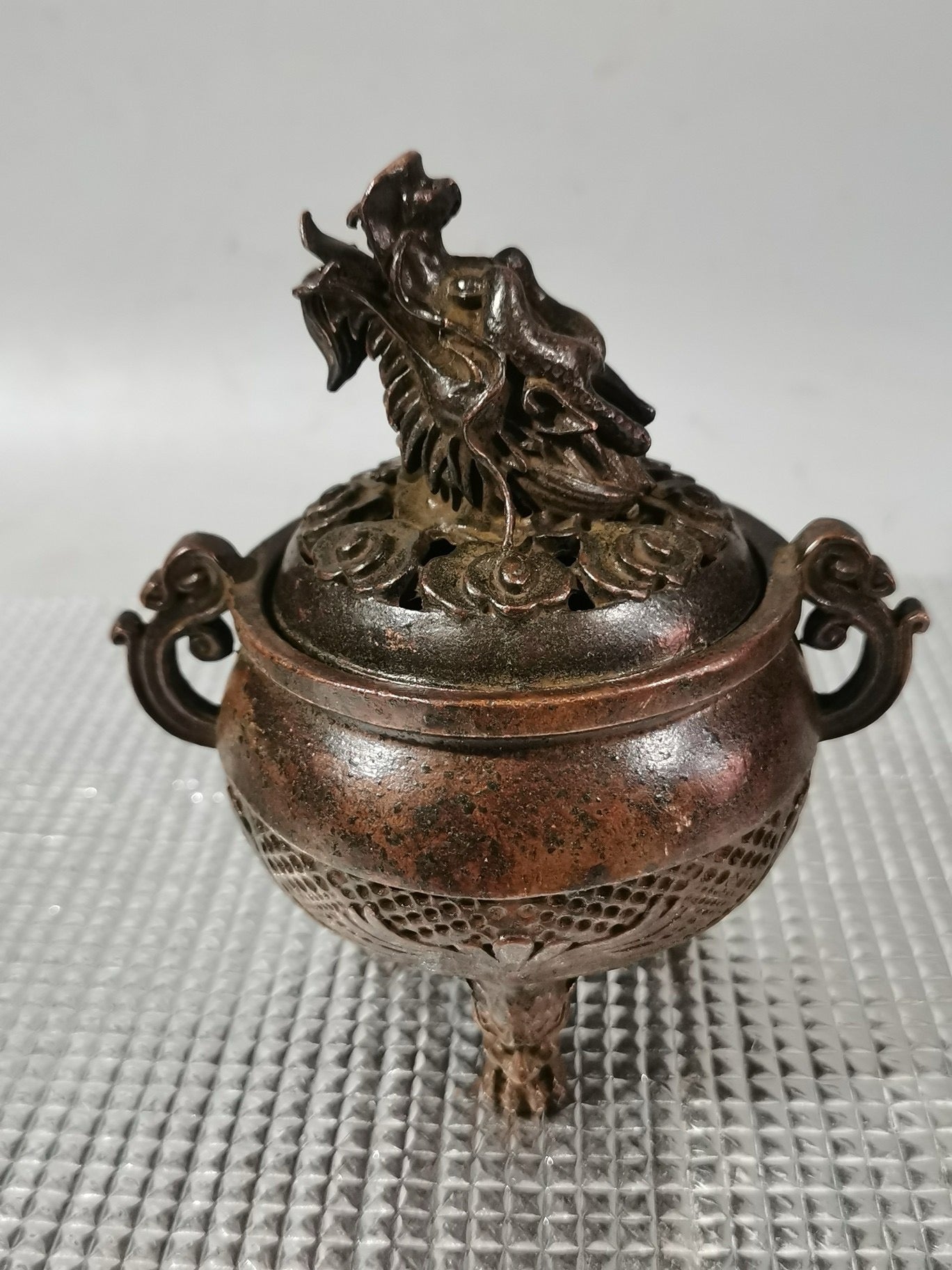 Chinese Antique Pure Copper Three legged Aromatherapy Stove