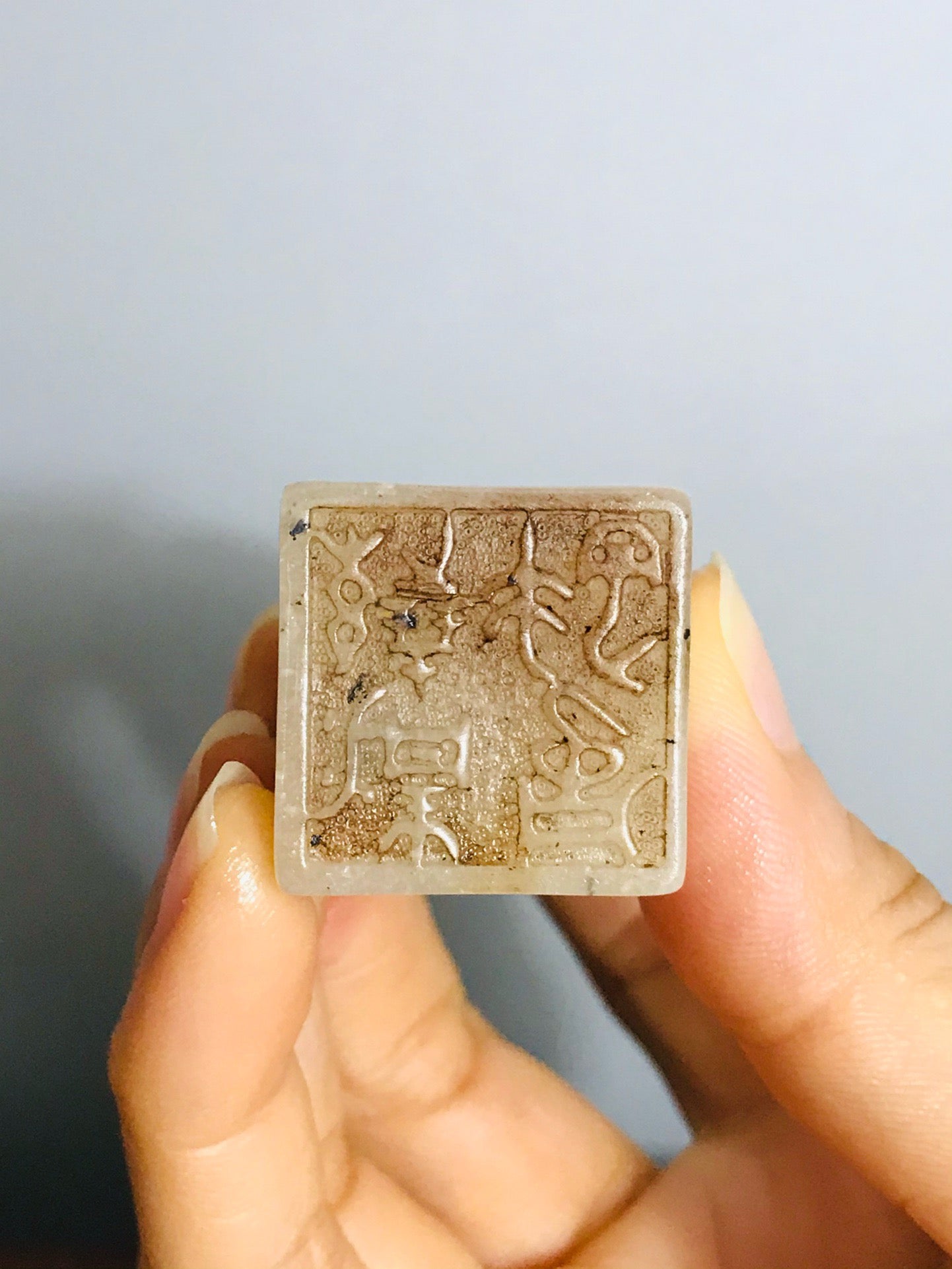Chinese Antique Shoushan Stone Seal Decoration