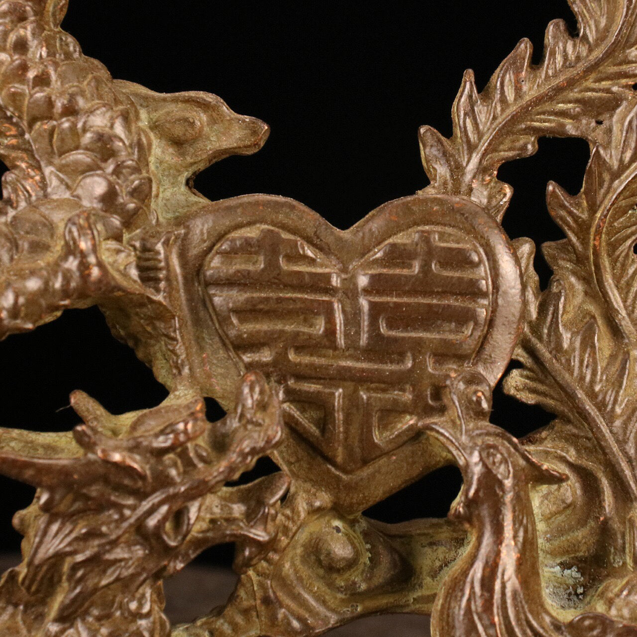 Chinese antique dragon and phoenix double happiness ornaments