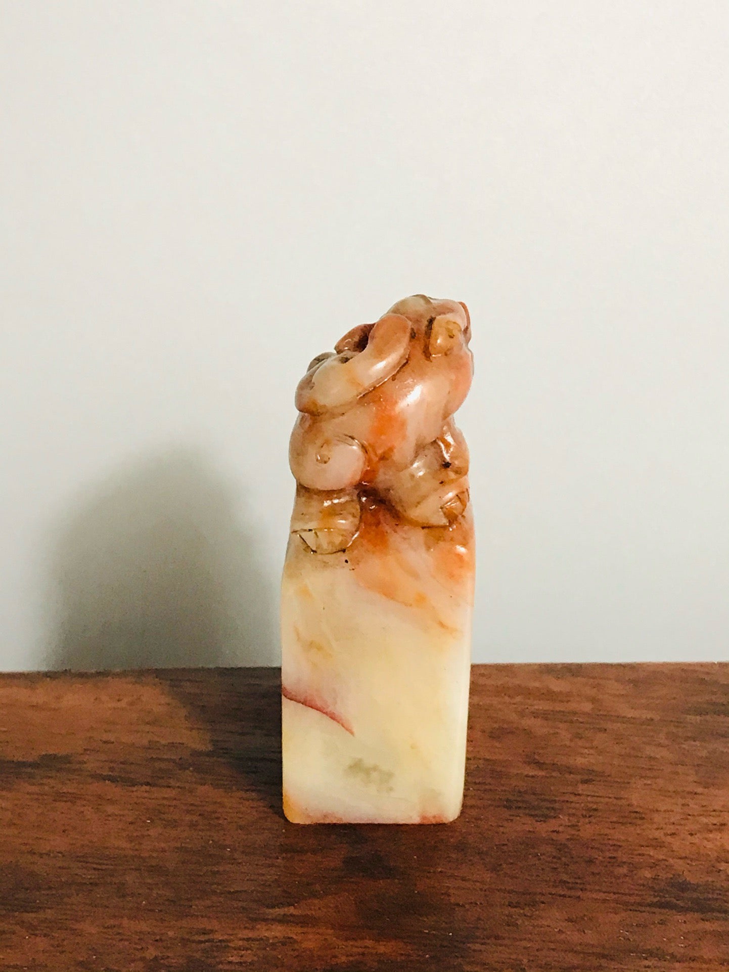 Chinese antique Shoushan stone fine craftsmanship seal ornament
