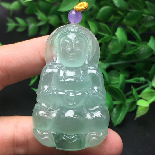 Ice Floating Flower Jade Guanyin