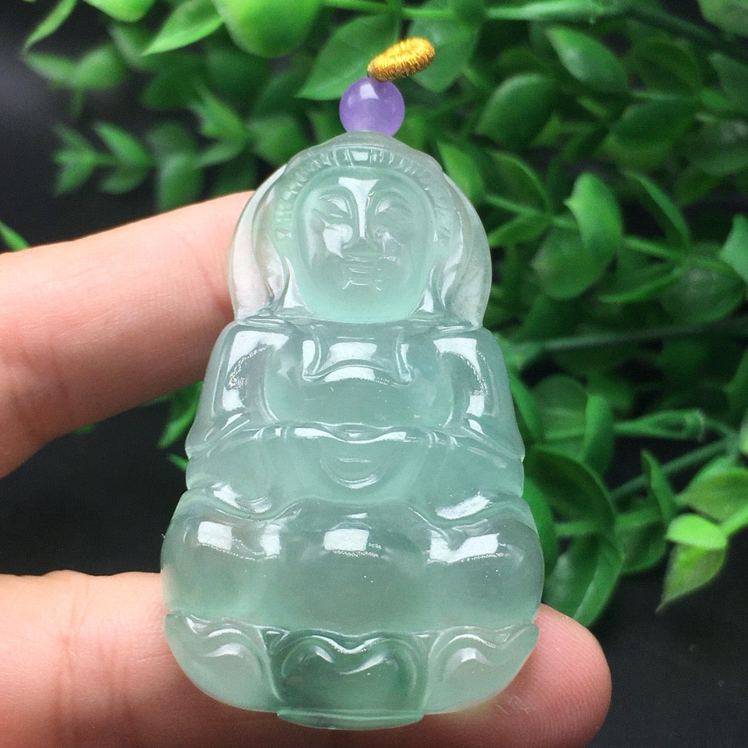 Ice Floating Flower Jade Guanyin