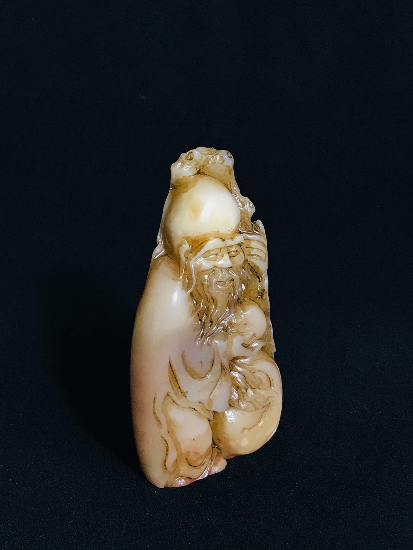 Chinese Antique Shoushan Stone Fine Craftsmanship Figure Seal Decoration