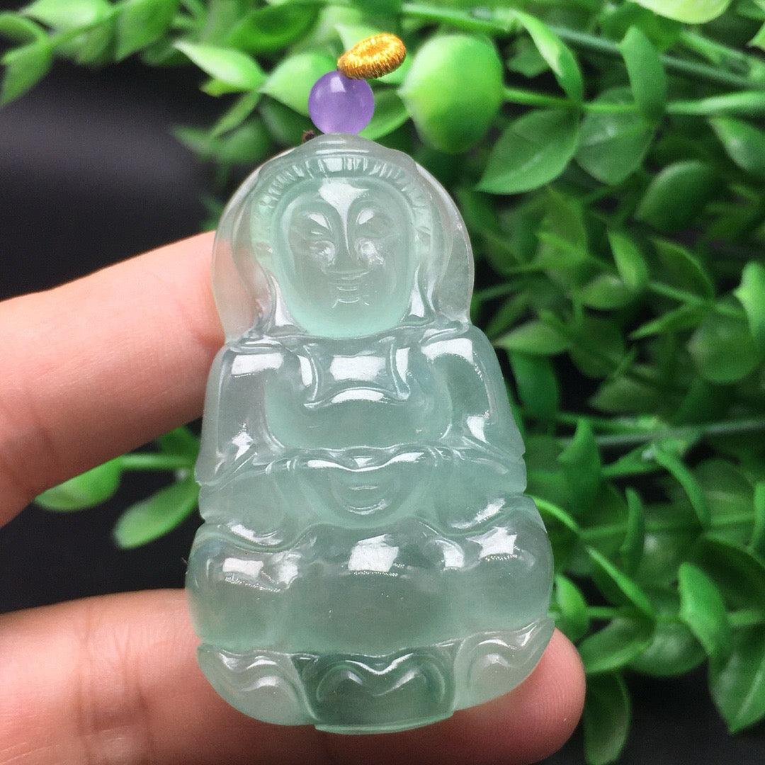 Ice Floating Flower Jade Guanyin
