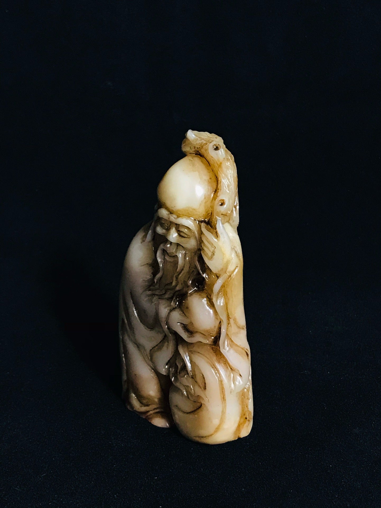 Chinese Antique Shoushan Stone Fine Craftsmanship Figure Seal Decoration
