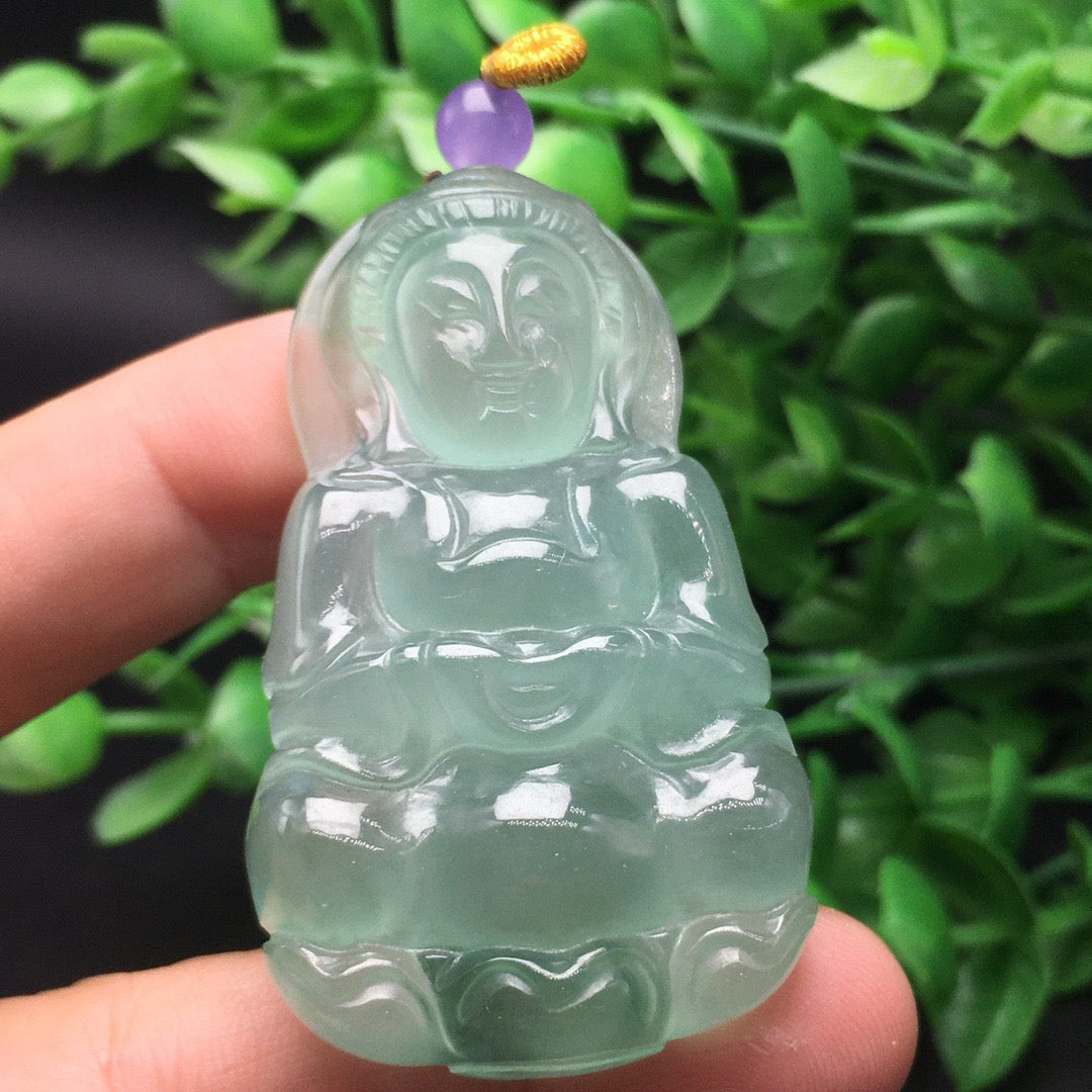 Ice Floating Flower Jade Guanyin