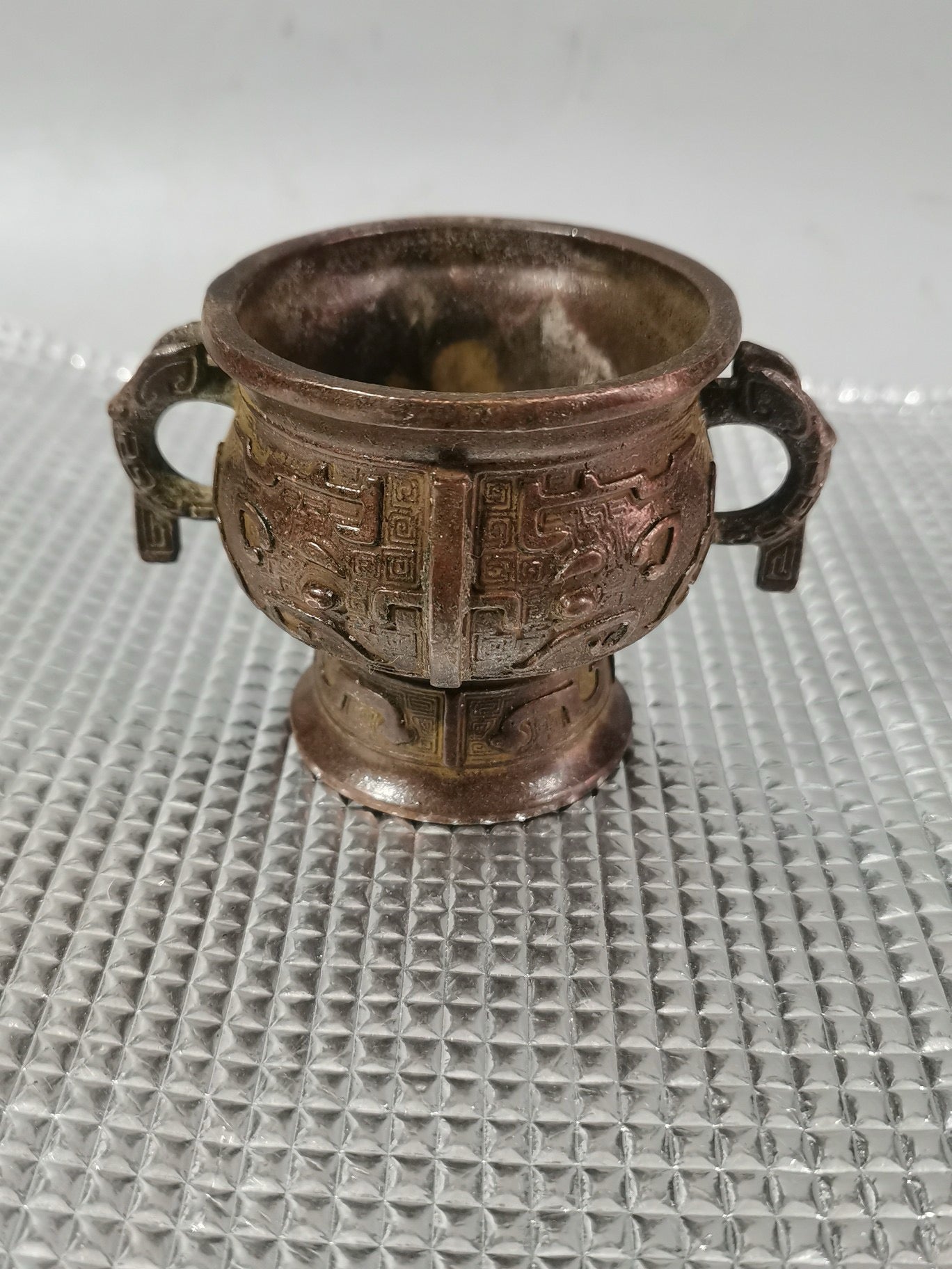Chinese antique pure copper incense burner