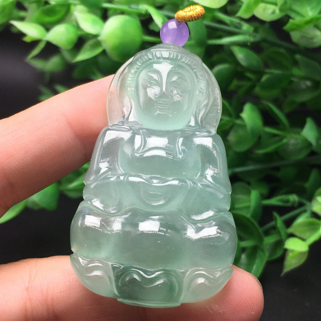 Ice Floating Flower Jade Guanyin