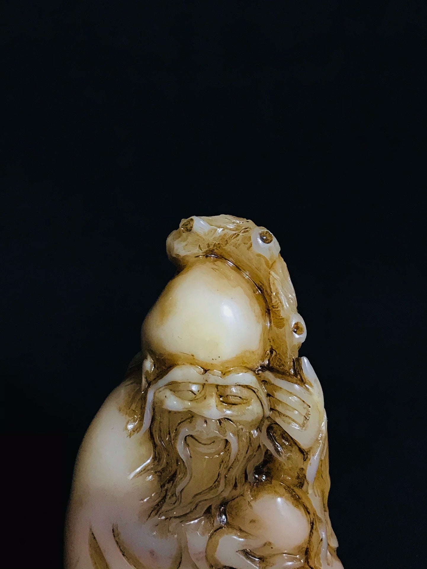 Chinese Antique Shoushan Stone Fine Craftsmanship Figure Seal Decoration