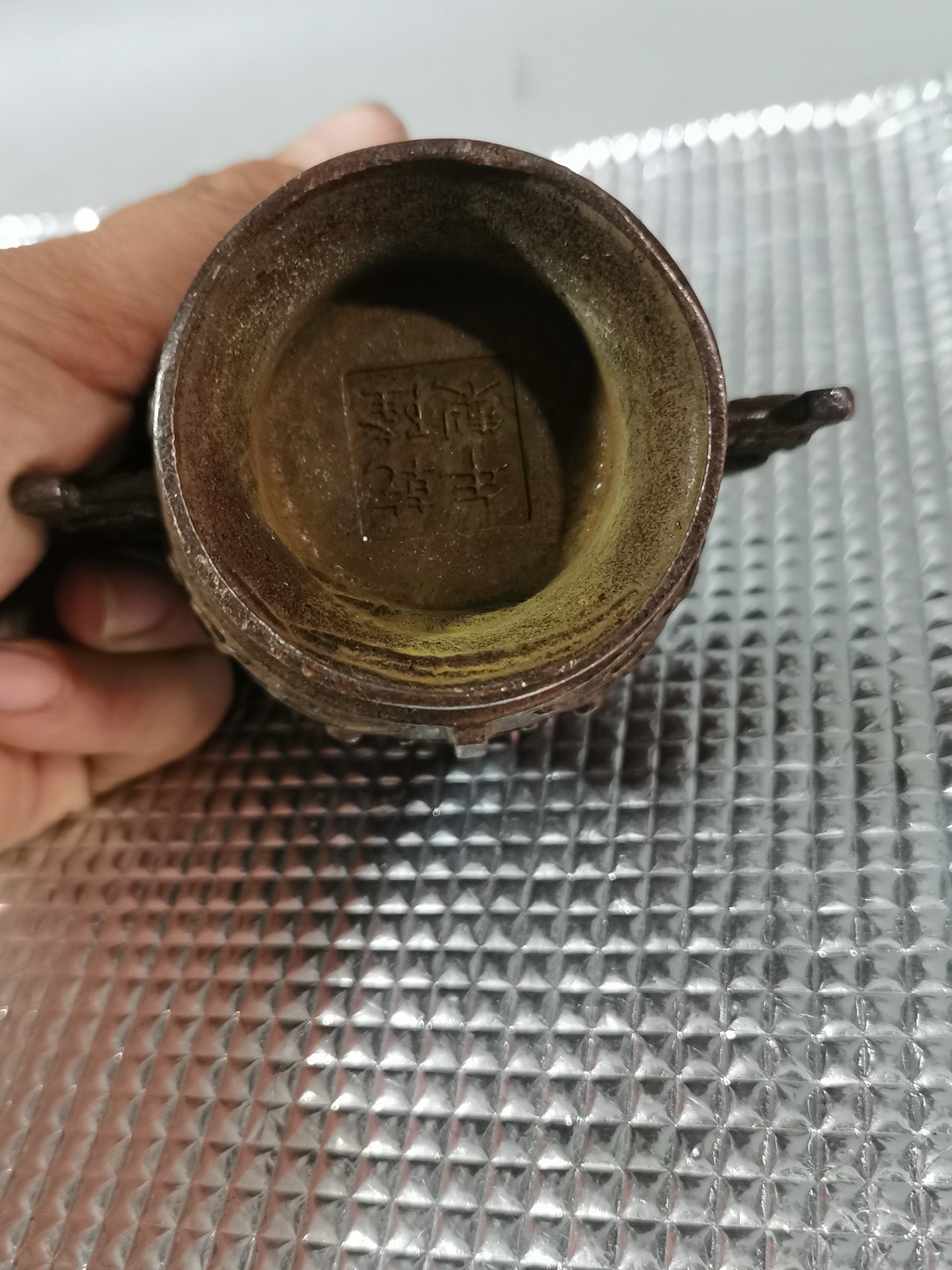 Chinese antique pure copper incense burner