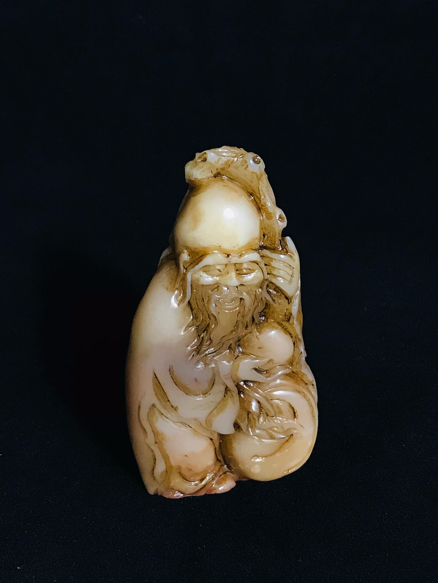 Chinese Antique Shoushan Stone Fine Craftsmanship Figure Seal Decoration