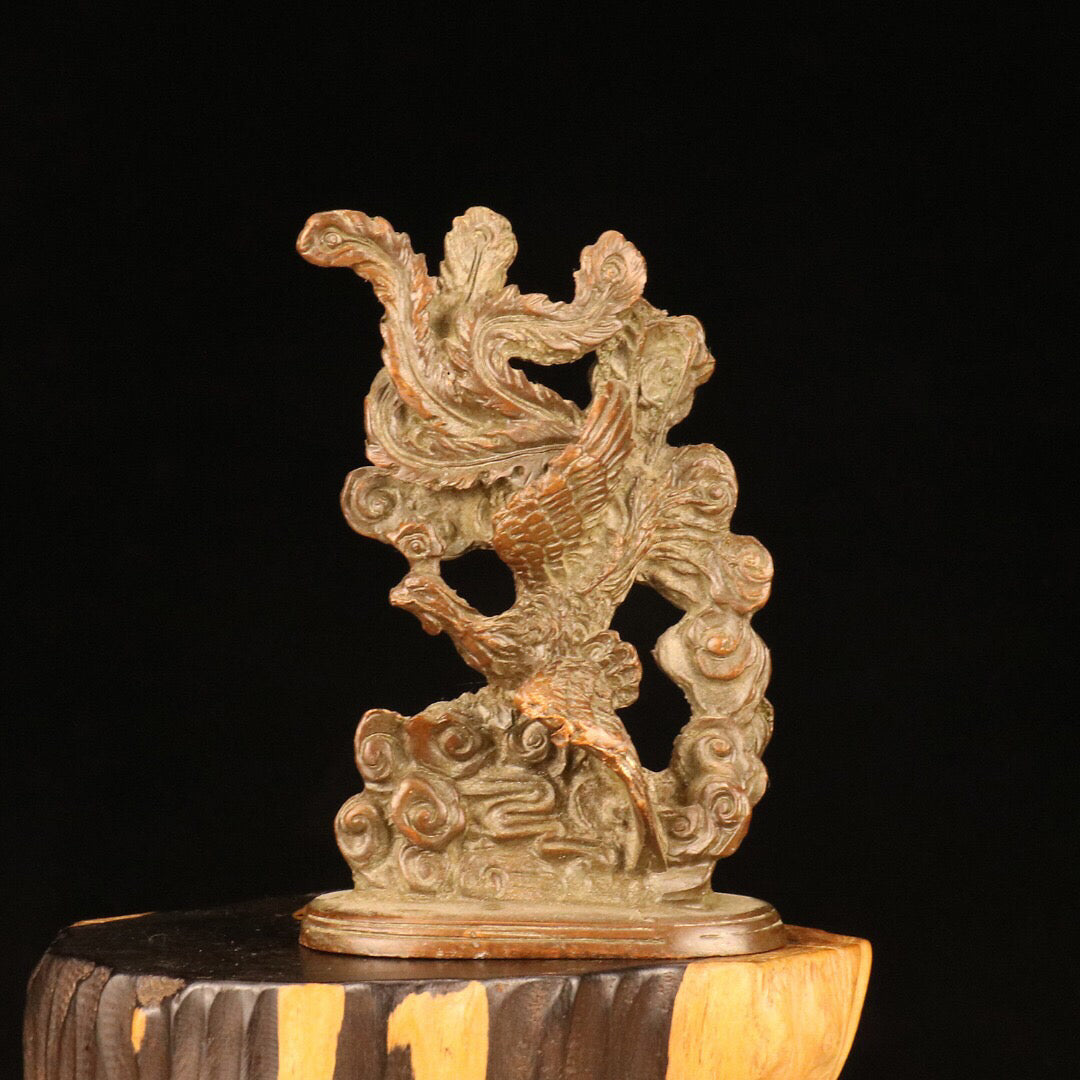 Chinese antique dragon and phoenix ornaments