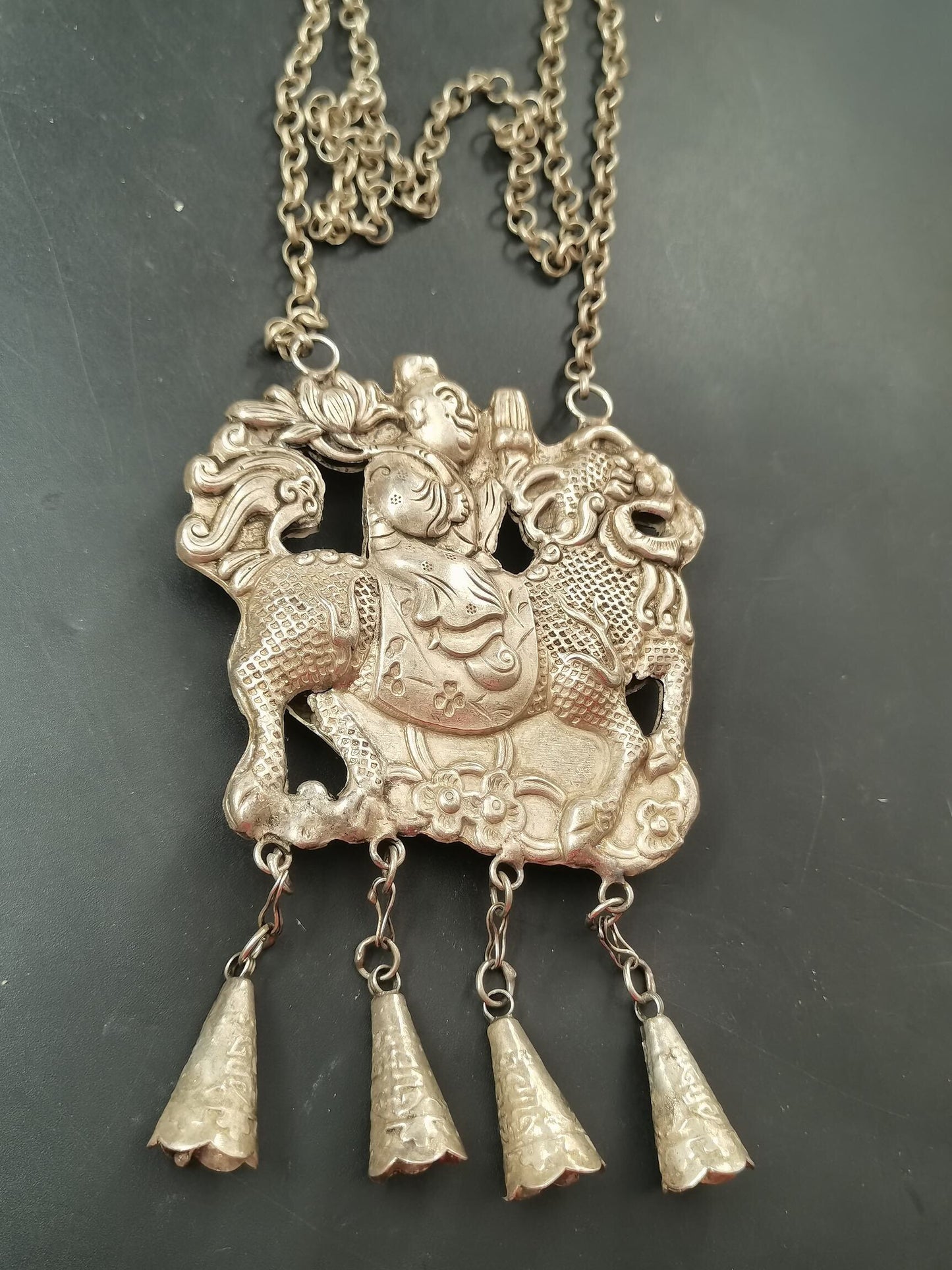 Chinese Antique Silver Pendant