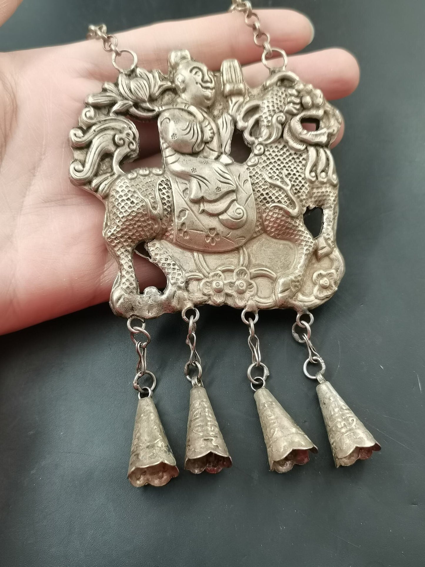 Chinese Antique Silver Pendant